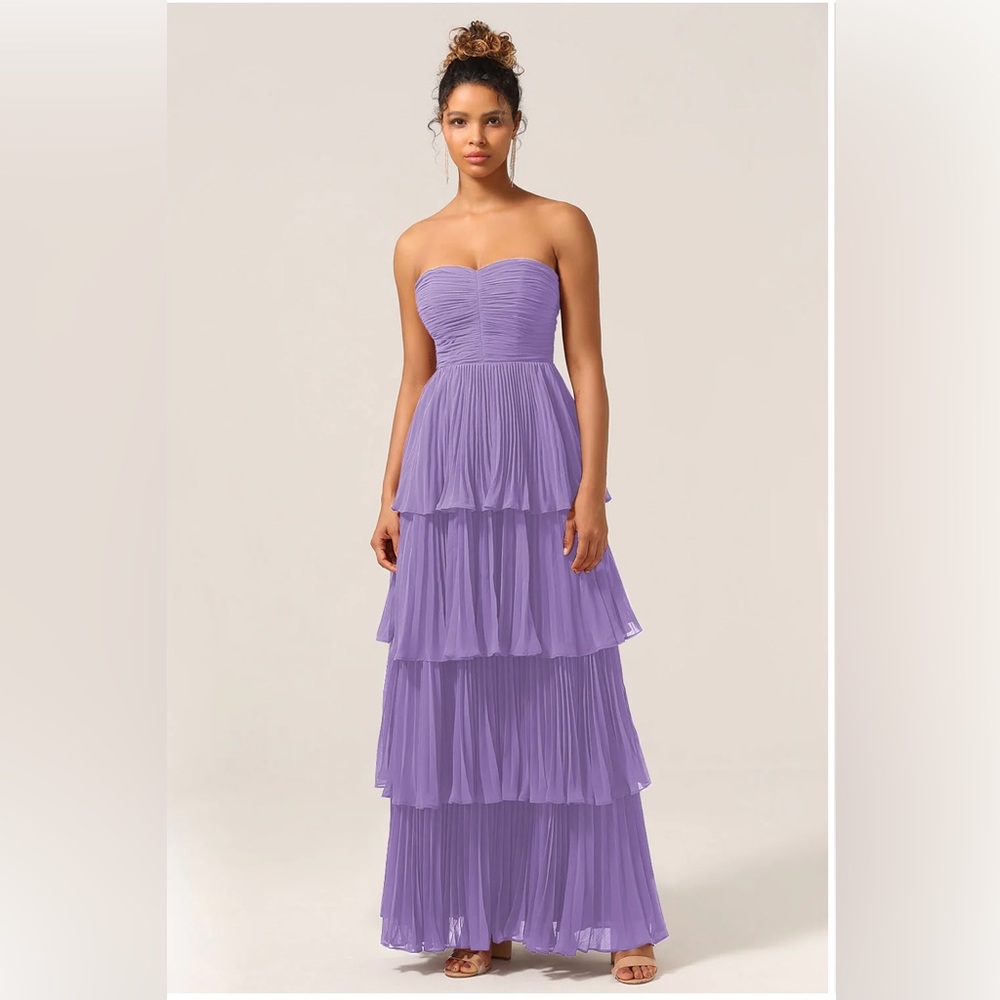 Lulus purple strapless prom dress!!!